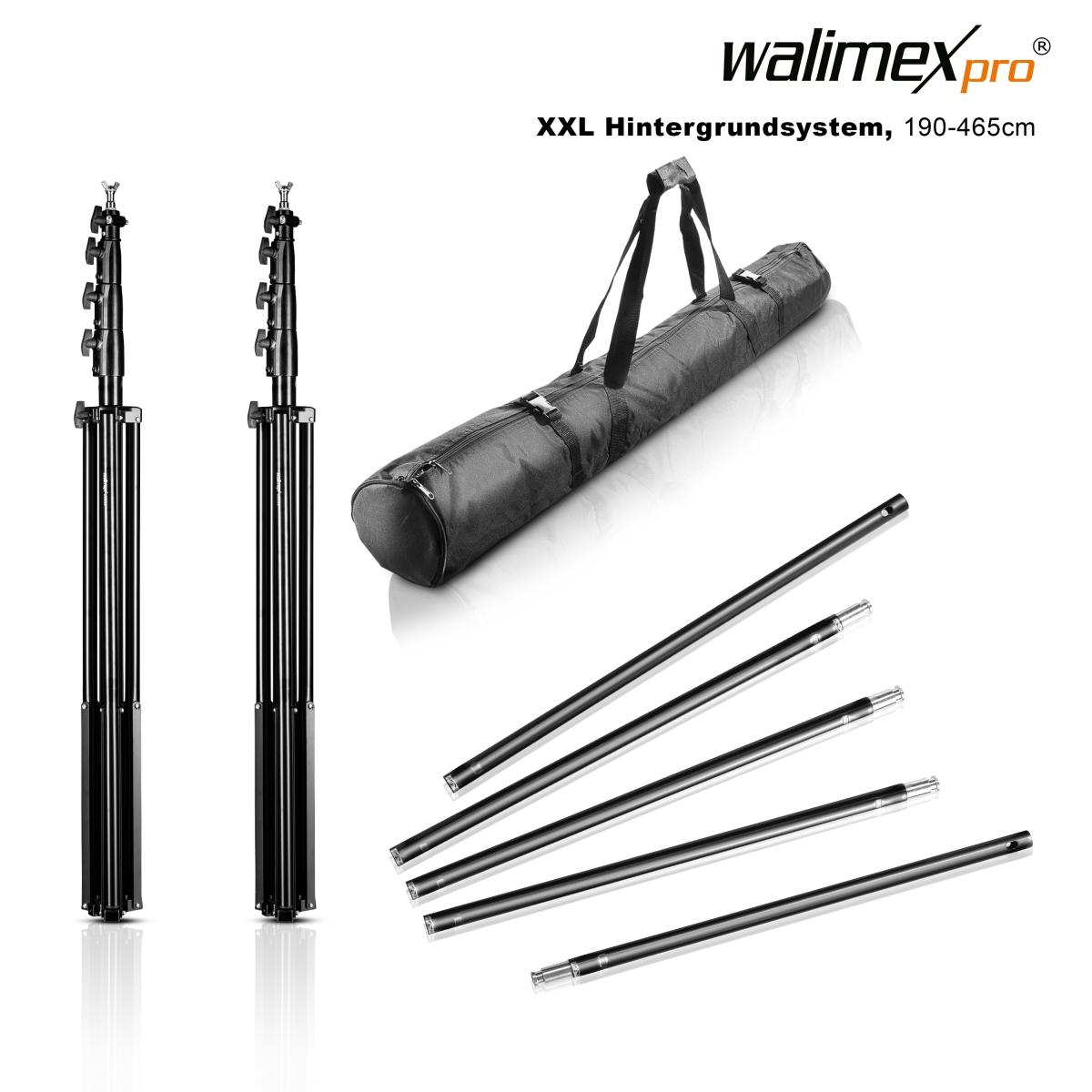 Walimex pro Hintergrundsystem XXL 190-465cm