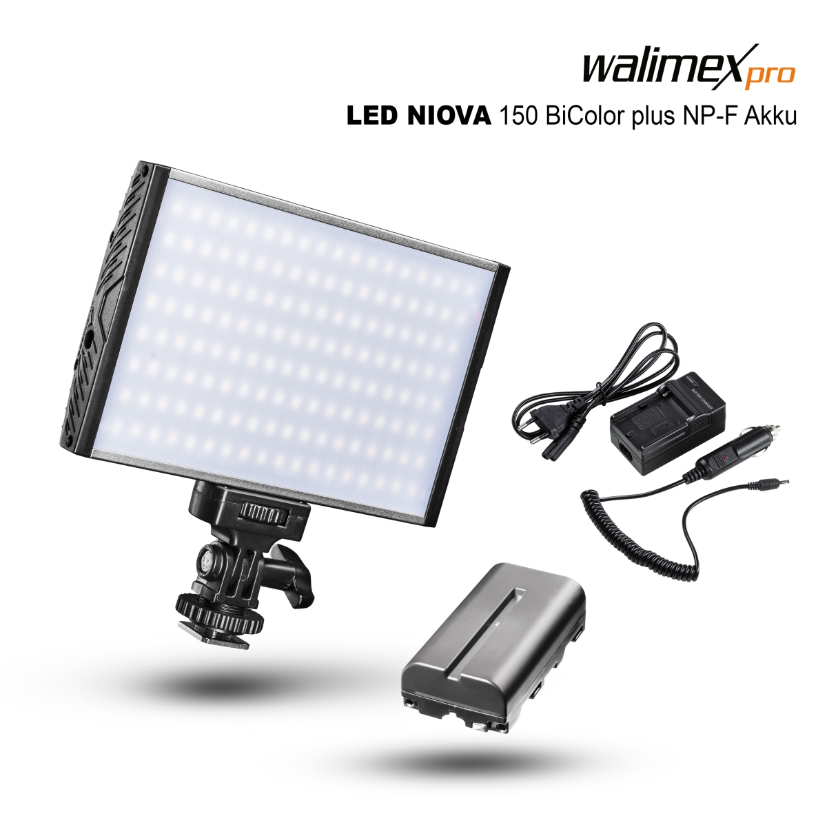 Walimex pro LED Niova 150 Bi Color plus NP-F Akku