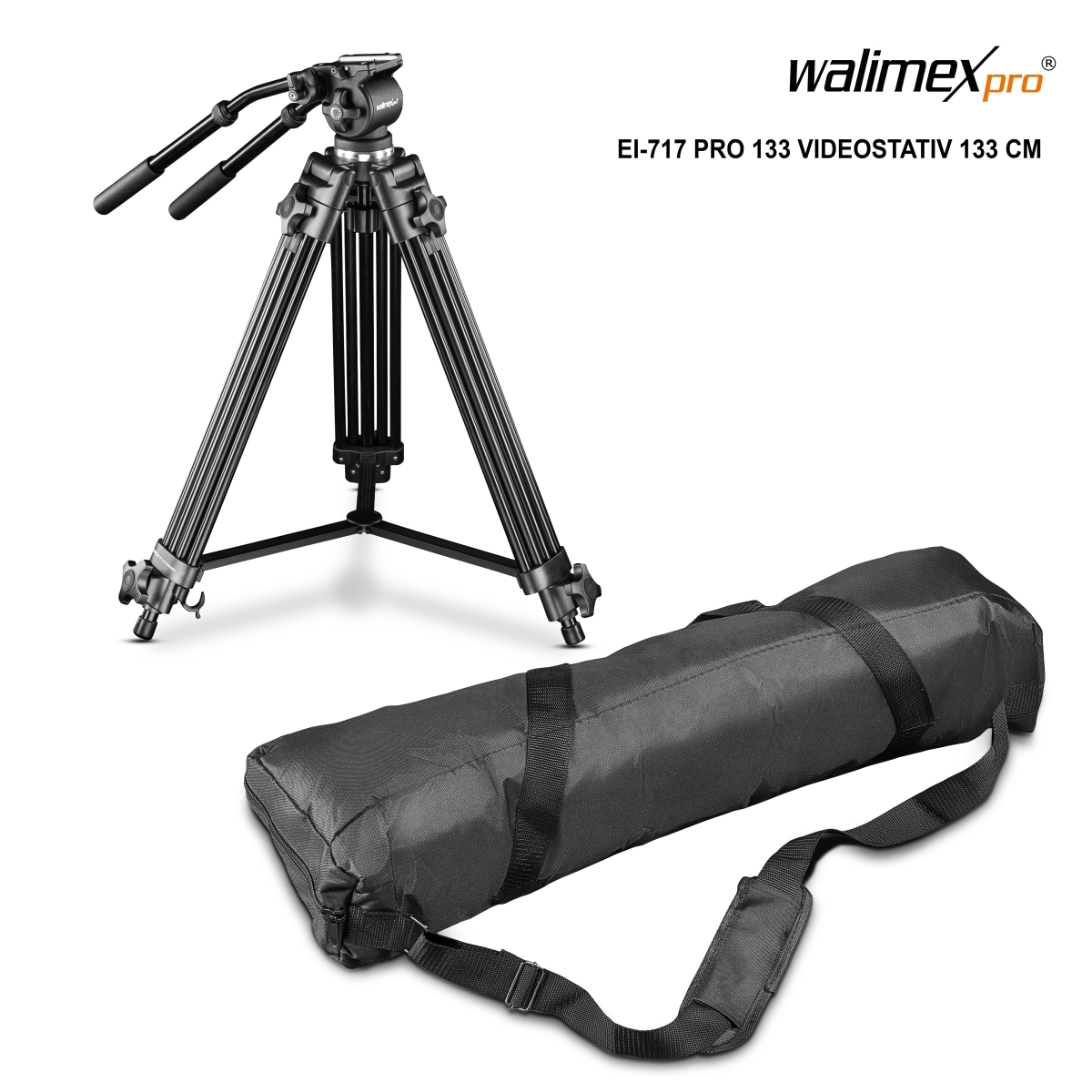 Walimex pro EI-717 Pro 133 Videostativ 133cm