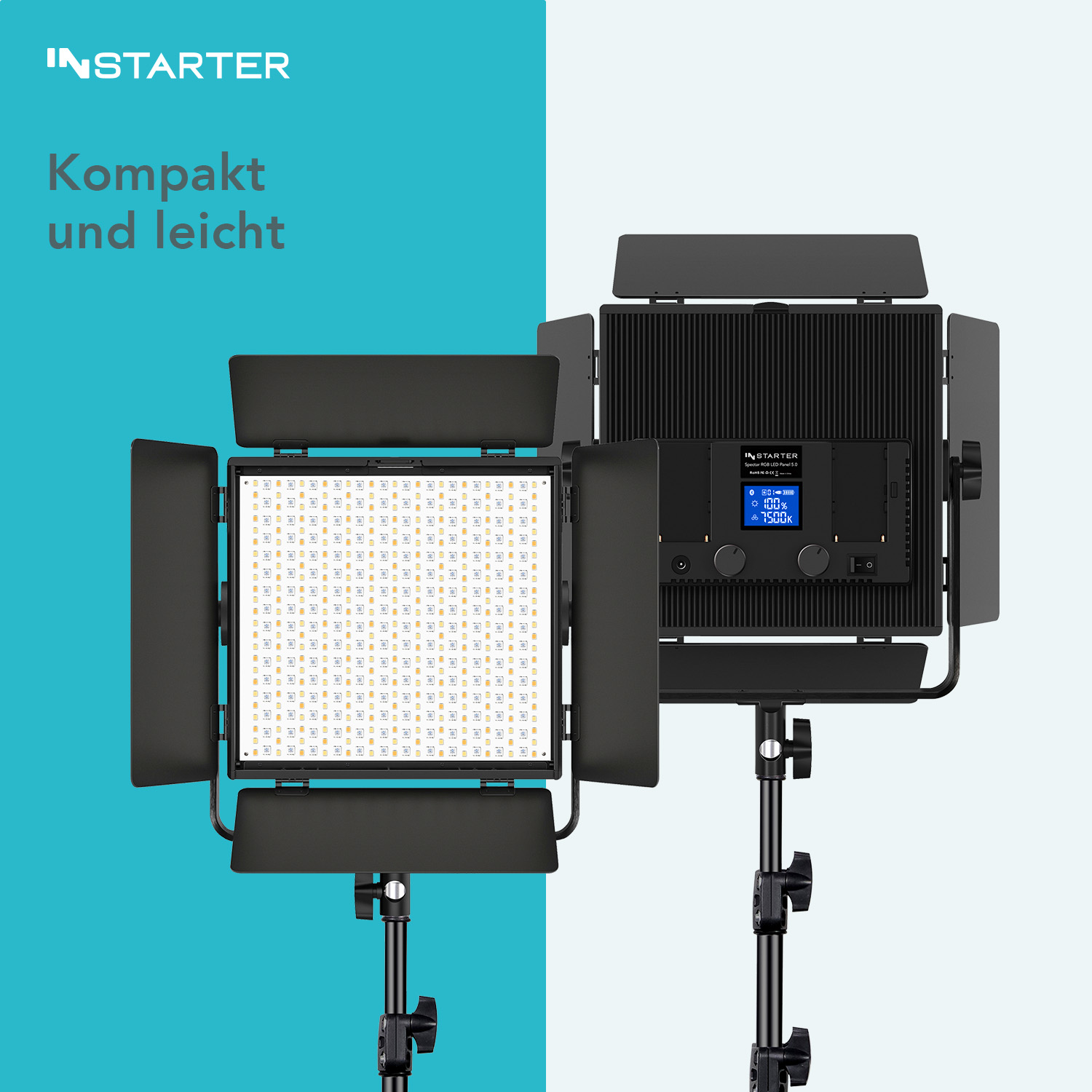 INStarter Spectar Bi-Color LED Panel 5.2 - Kompakt und leicht