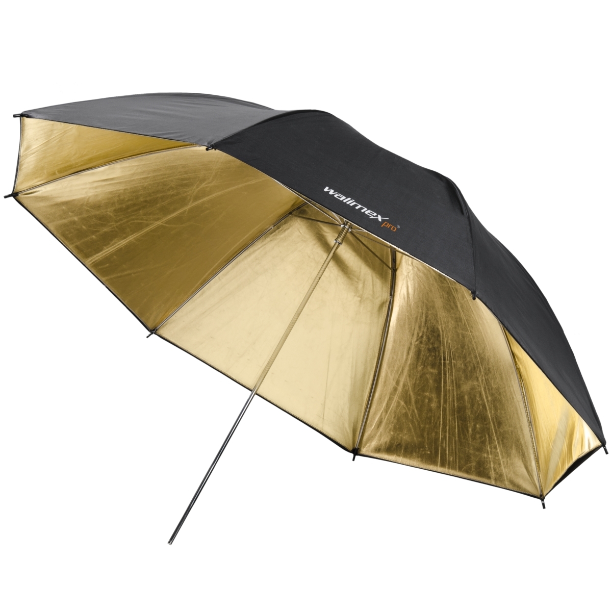 Walimex Reflexschirm schwarz/gold 2-lagig, 109cm