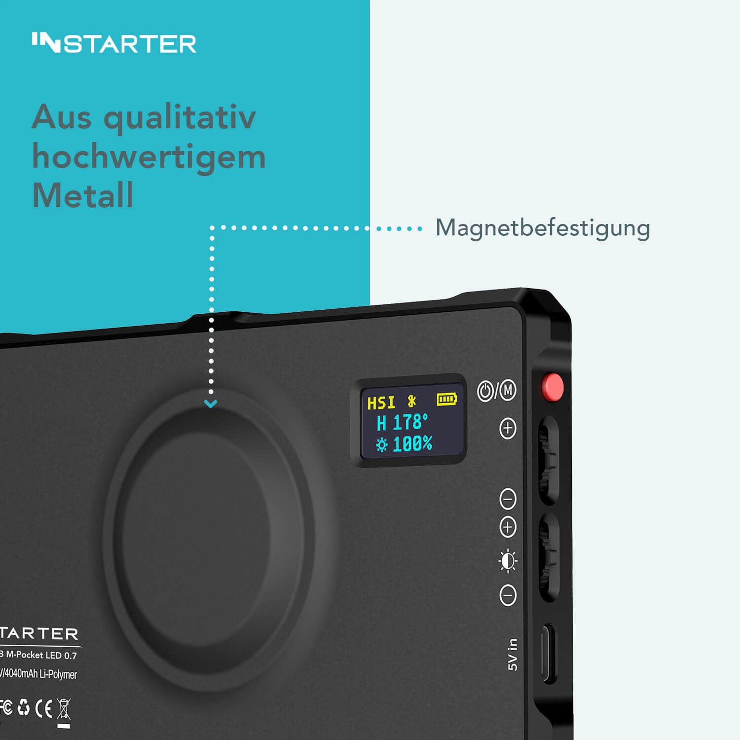 INStarter Spectar RGB M-Pocket LED 0.7 Gehäuse